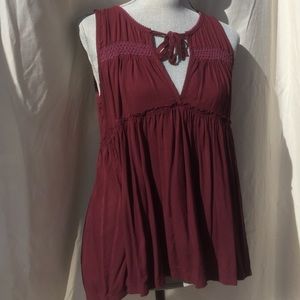 Burgundy Tank Top